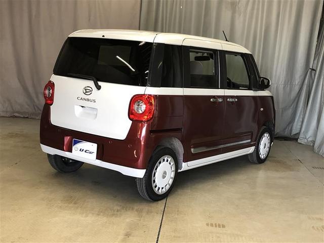 ムーヴキャンバス ストライプスG 4WD 衝突被害軽減システム バックカメラ 両側電動スライド LEDヘッドランプ スマートキー アイドリングストップ 盗難防止装置 キーレス 横滑り防止機能 ベンチシート(3枚目)