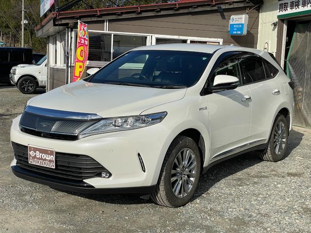 ハリアーハイブリッド 　運転席・助手席・サイド・カーテンエアバッグ／クルーズコントロール／ＡＢＳ／衝突被害軽減ブレーキ／横滑り防止装置／バックカメラ／盗難防止装置／ＥＴＣ／フルセグ／スマートキー／電動シート／４ＷＤ（3枚目）
