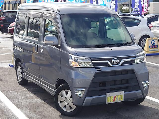 カスタムターボRSリミテッド SAIII 4WD 特別仕様車 4WDターボ レーダーブレーキ アイドリングSTOP 自動スライドドア SDナビ DVD CD 地デジ ブルートゥース ドラレコ バックカメラ LED 純正エアロ・アルミ ウインカーミラー(4枚目)