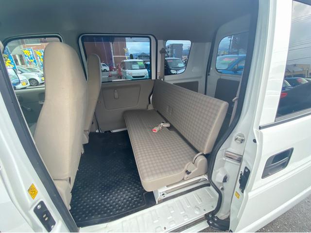 PA パートタイム4WD ハイルーフ 禁煙車 ラジオ 両側スライドドア 荷室フルフラット ドアバイザー エアコン エアバッグ 取扱説明書有り(13枚目)