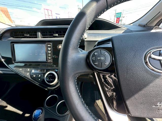アクア クロスオーバー【法人ワンオーナー禁煙車】　【トヨタセーフティセンサー】【社外エンジンスターター】【純正ナビ＆フルセグ】【Ｂｌｕｅｔｏｏｔｈ接続＆バックカメラ】【２０２２年製夏冬タイヤ有】【ハーフレザーシート】【ビルトインＥＴＣ】（26枚目）