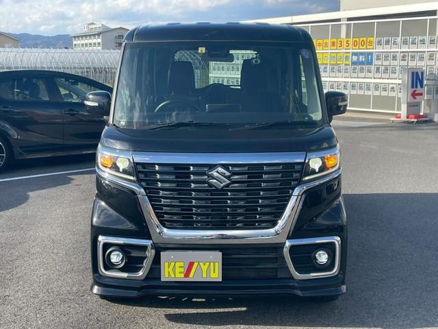 スペーシアカスタム ハイブリッドXS 4WD 両側電動スライドドア エンジンスターター 2列目サーキュレーター ハーフレザーシートヒーター 衝突軽減&車線逸脱警告 コーナーセンサー LEDヘッドライト&フォグライト スマートキースペアキー(24枚目)