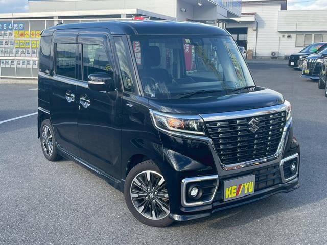 スペーシアカスタム ハイブリッドXS 4WD 両側電動スライドドア エンジンスターター 2列目サーキュレーター ハーフレザーシートヒーター 衝突軽減&車線逸脱警告 コーナーセンサー LEDヘッドライト&フォグライト スマートキースペアキー(25枚目)