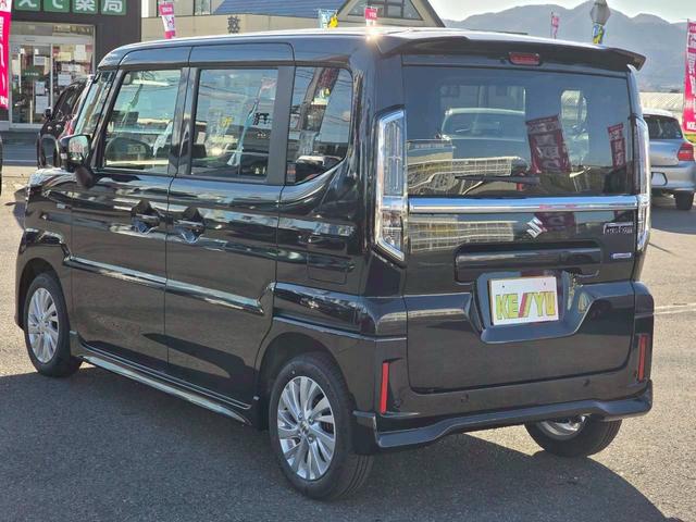 スペーシアカスタム ハイブリッドGS 4WD 届出済未使用車/新品ナビ取付/片側自動スライドドア/衝突軽減/追従クルコン/レーンキープ/コーナーセンサー/LEDライト/フォグ/ヘッドライトレベライザー/シートヒーター/スペアキー有/保証書・取説有(11枚目)