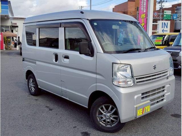 エブリイ PA【切替4WD】【ハイルーフ】【禁煙車】 社外アルミホイール 純正バイザー マット エアコン AM/FMラジオ ヘッドライトレベライザー ABS ダブルエアバック 両側スライドドア(13枚目)