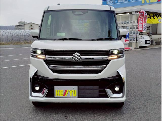 スペーシアカスタム ハイブリッドＸＳターボ【４ＷＤ】【届出済未使用車】　【全方位カメラ】スズキコネクト９型ナビ　衝突軽減＆車線逸脱警告　両側電動スライドドア　ハーフレザーシート＆シートヒーター　ＬＥＤライト　追従クルコン　地デジ　ＢＴオーディオ　保証書（28枚目）