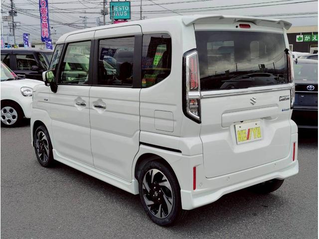 スペーシアカスタム ハイブリッドＸＳターボ【４ＷＤ】【届出済未使用車】　【全方位カメラ】スズキコネクト９型ナビ　衝突軽減＆車線逸脱警告　両側電動スライドドア　ハーフレザーシート＆シートヒーター　ＬＥＤライト　追従クルコン　地デジ　ＢＴオーディオ　保証書（32枚目）