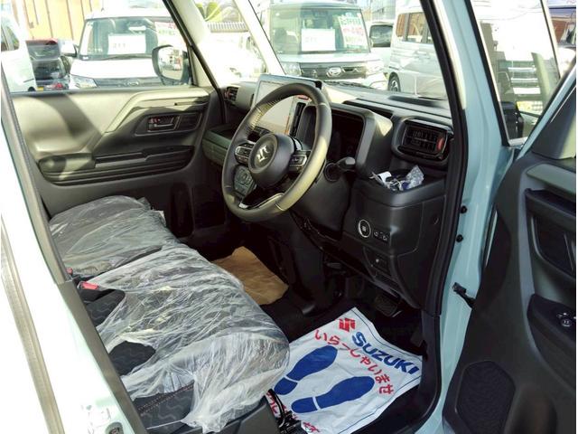 スペーシアギア ハイブリッドＸＺ　ターボ　４ＷＤ　届出済未使用車／全方位モニター付９型ナビ／スズキセーフティサポート／衝突軽減システム／車線逸脱警告／追従クルコン／両側電動スライド／ＬＥＤヘッドライト／パドルシフト／フルセグＴＶ／ＢＴ／シートヒーター（34枚目）