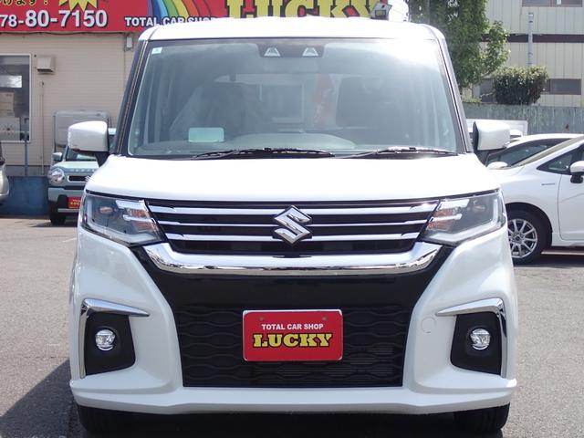 ソリオ ハイブリッドＭＺ　４ＷＤ　登録済未使用車　両側パワースライド　アイドリングストップ　クリアランスソナー　クルコン　両側シートヒーター　衝突軽減　車線逸脱（2枚目）