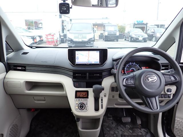 ムーヴ Ｘ　ＳＡＩＩ　２ＷＤ　ナビ　フルセグ　ＢＴ　Ｂカメラ　アイドリングストップ　ＥＴＣ　ドラレコ前　横滑り防止　衝突軽減　オートライト　寒冷地仕様　スマートキー（9枚目）