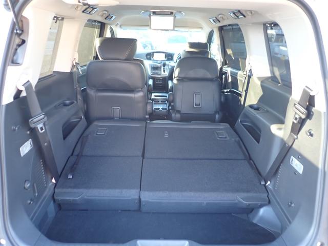 エルグランド ライダー　ブラックライン　黒本革パワーシート　ナビ　フルセグ　ＣＤ　ＤＶＤ　全方位カメラ　クルコン　前ドラレコ　両側電動　パワーバックドア　フリップダウンモニター　オットマン　パワーシート（39枚目）