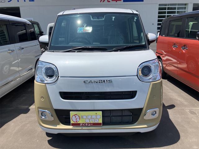ムーヴキャンバス ストライプスＧ　届け出済み未使用車　バックカメラ　両側電動スライドドア　クリアランスソナー　衝突被害軽減システム　オートライト　ＬＥＤヘッドランプ　スマートキー　アイドリングストップ　電動格納ミラー　シートヒーター（14枚目）