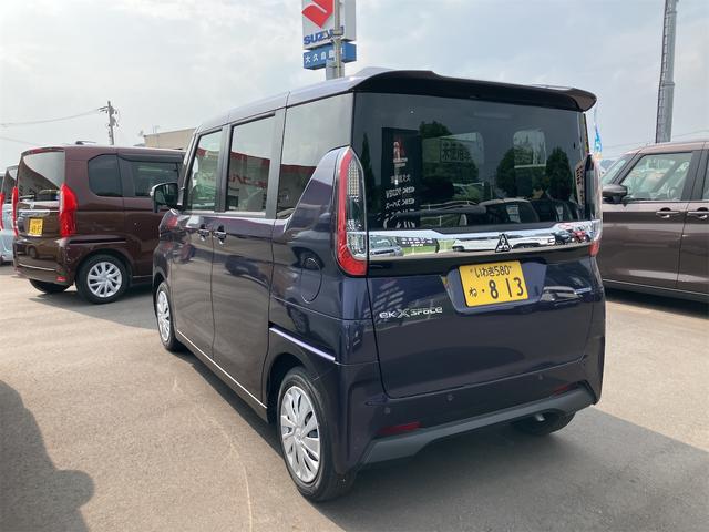 ｅＫクロススペース Ｍ　届け出済み未使用車　両側スライドドア　クリアランスソナー　レーンアシスト　衝突被害軽減システム　オートライト　ＬＥＤヘッドランプ　キーレスエントリー　アイドリングストップ　電動格納ミラー（19枚目）