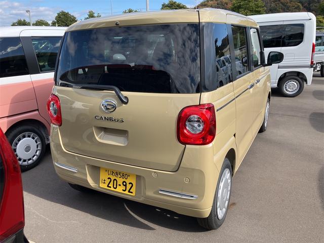 ムーヴキャンバス セオリーＸ　届け出済み未使用車　バックカメラ　両側電動スライドドア　クリアランスソナー　衝突被害軽減システム　オートライト　スマートキー　アイドリングストップ　電動格納ミラー　ベンチシート　ＣＶＴ（16枚目）