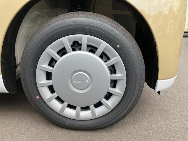 ムーヴキャンバス ストライプスＸ　届け出済み未使用車　両側電動スライドドア　クリアランスソナー　衝突被害軽減システム　オートライト　スマートキー　アイドリングストップ　電動格納ミラー　ベンチシート　ＣＶＴ　盗難防止システム　ＡＢＳ（20枚目）