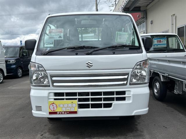 キャリイトラック ＫＣ　４ＷＤ　届け出済み未使用車　ＭＴ　クリアランスソナー　アイドリングストップ　オートライト　ＡＢＳ　ＥＳＣ　エアコン　パワーステアリング　パワーウィンドウ（4枚目）