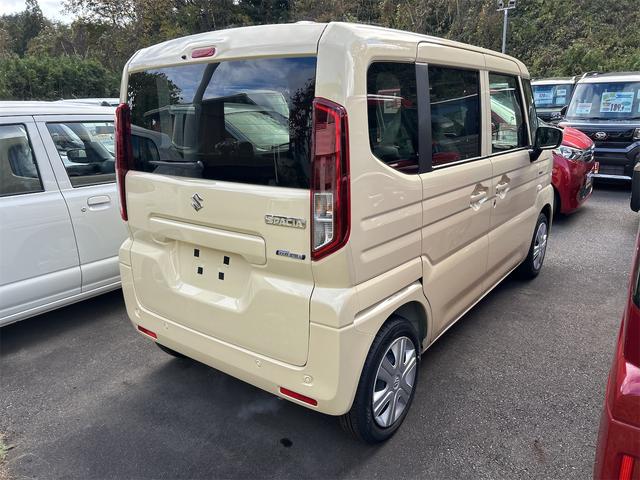 スペーシア ハイブリッドG 届け出済み未使用車 両側スライドドア クリアランスソナー 衝突被害軽減システム オートライト LEDヘッドランプ スマートキー アイドリングストップ 電動格納ミラー ベンチシート(13枚目)