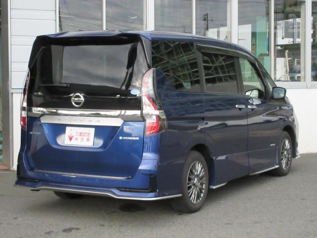 セレナ ｅ－パワー　オーテック　セーフティパッケージ　当社買取車　プロパイロット　パーキングアシスト　シートヒーター　ステアリングヒーター　パナソニック１０インチナビ　アラウンドビュー　電動パーキング　両側電動スライド　前後ドラレコ　ＥＴＣ（3枚目）