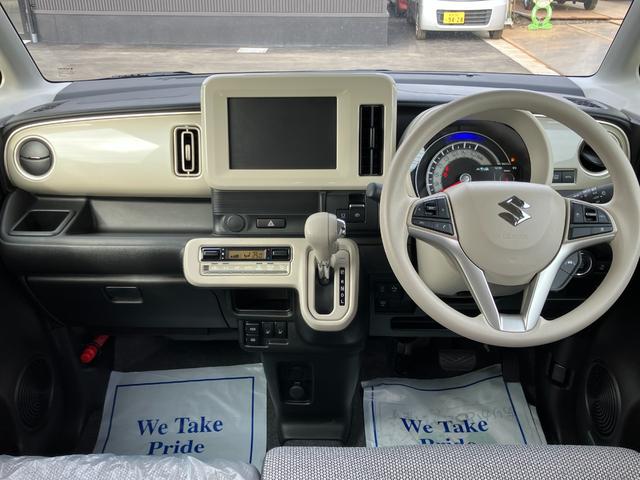 ワゴンＲスマイル クリームコーデ　４ＷＤ　届出済み未使用車　２トーンカラー　両側パワースライドドア　パーキングソナー　レーダークルーズコントロール　前席シートヒーター　ステアリングリモコン（9枚目）