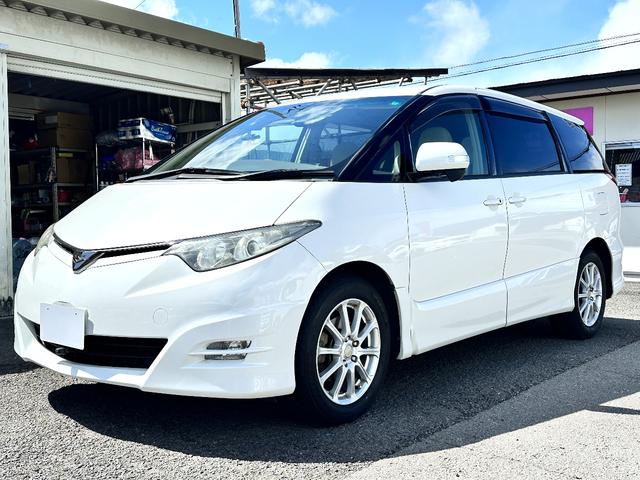 エスティマ ２．４アエラス　Ｇエディション　車検２年　４ＷＤ　１ヶ月保証　修復歴なし　禁煙車　ＥＴＣ　バックカメラ　ナビ　ＴＶ　両側電動スライドドア　ＨＩＤ　スマートキー　３列シート　オットマン　ＣＶＴ　アルミ　盗難防止システム（2枚目）