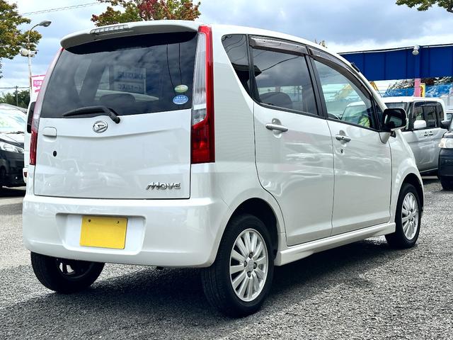 ムーヴ Ｘ　ＶＳ　ＩＩＩ　車検２年　１ヶ月保証　修復歴なし　禁煙車　ＥＴＣ　ナビ　ＴＶ　スマートキー　電動格納ミラー　ベンチシート　ＣＶＴ　盗難防止システム　ＡＢＳ　アルミホイール　衝突安全ボディ　エアコン（4枚目）