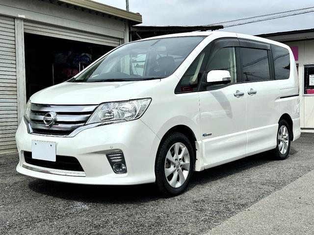 セレナ ハイウェイスターＧ　Ｓ－ハイブリッド　車検２年　１年保証　修復歴なし　禁煙車　ＥＴＣ　全周囲カメラ　ナビ　ＴＶ　クルコン　両側電動スライドドア　スマートキー　アイドリングストップ　電動格納ミラー　３列シート　ウォークスルー　ＣＶＴ（2枚目）