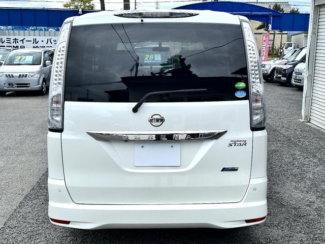 セレナ ハイウェイスターＧ　Ｓ－ハイブリッド　車検２年　１年保証　修復歴なし　禁煙車　ＥＴＣ　全周囲カメラ　ナビ　ＴＶ　クルコン　両側電動スライドドア　スマートキー　アイドリングストップ　電動格納ミラー　３列シート　ウォークスルー　ＣＶＴ（6枚目）