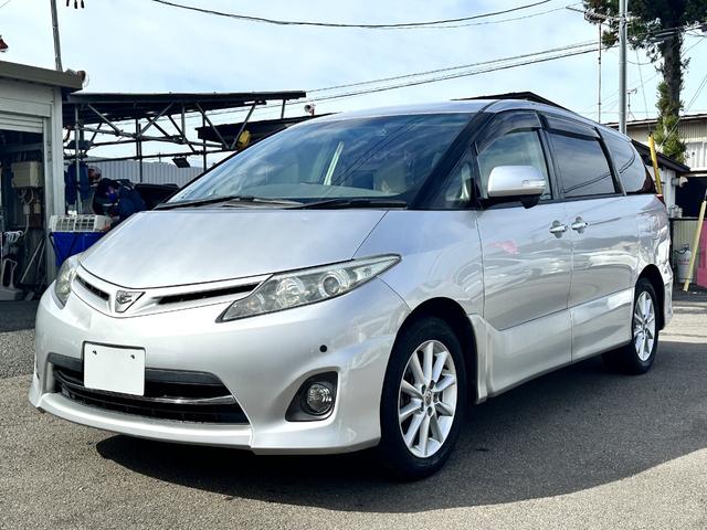 エスティマ ２．４アエラス　Ｇエディション　４ＷＤ　車検２年　１ヶ月保証　修復歴なし　禁煙車　ＥＴＣ　両側電動スライドドア　スマートキー　３列シート　ＣＶＴ　アルミ　盗難防止システム（2枚目）