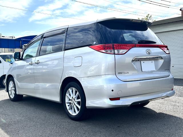 エスティマ ２．４アエラス　Ｇエディション　４ＷＤ　車検２年　１ヶ月保証　修復歴なし　禁煙車　ＥＴＣ　両側電動スライドドア　スマートキー　３列シート　ＣＶＴ　アルミ　盗難防止システム（3枚目）