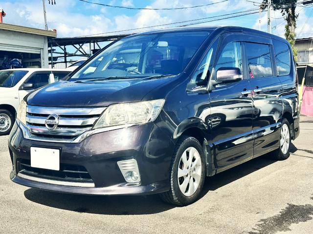 セレナ ハイウェイスター　車検２年　１ヶ月保証　修復歴なし　禁煙車　ナビ　ＴＶ　バックカメラ　ＥＴＣ　両側電動スライドドア　スマートキー　３列シート　ＣＶＴ　アルミ　盗難防止システム（2枚目）