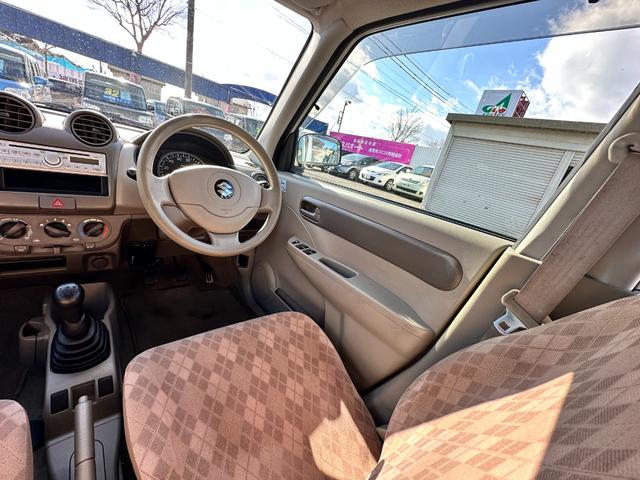 アルト ＥＩＩ　５速マニュアル　車検２年　１ヶ月保証　修復歴なし　禁煙車　キーレスキー　盗難防止システム　ＡＢＳ　衝突安全ボディ　エアコン（22枚目）