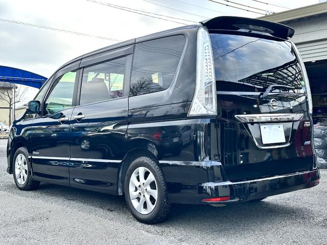 セレナ ハイウェイスター　Ｓ－ハイブリッド　車検２年　１年保証　修復歴なし　禁煙車　ナビ　ＴＶ　バックカメラ　ＥＴＣ　両側電動スライドドア　スマートキー　３列シート　ＣＶＴ　アルミ　盗難防止システム（4枚目）