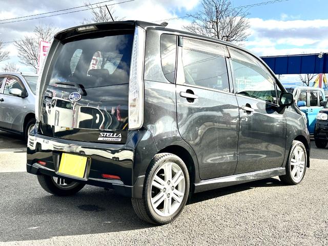 ステラ カスタムＲＳ　ターボ　車検２年　１ヶ月保証　修復歴なし　禁煙車　スマートキー　電動格納ミラー　ベンチシート　ＣＶＴ　盗難防止システム　ＡＢＳ　衝突安全ボディ　エアコン（4枚目）