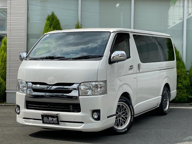 ハイエースバン ロングスーパーＧＬ　社外ＳＤナビ　Ｂｌｕｅｔｏｏｔｈ／フルセグＴＶ／ＣＤ／ＤＶＤ／ブルーレイ　バック・サイド・フロントカメラ　室内灯ＬＥＤ　荷室カスタム　シートカバー　社外インナーミラー（26枚目）