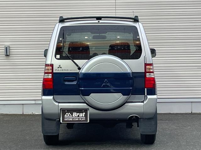 パジェロミニ ナビエディションＶＲ　４ＷＤ　純正ＳＤナビ　ＣＤ／ＤＶＤ／ワンセグＴＶ　電動格納ミラー　ライトレベライザー　ドアバイザー　キーレス　リモコンキー　ハロゲンヘッドライト　Ｗエアバック　ルーフレール　背面タイヤ　ＡＢＳ（31枚目）