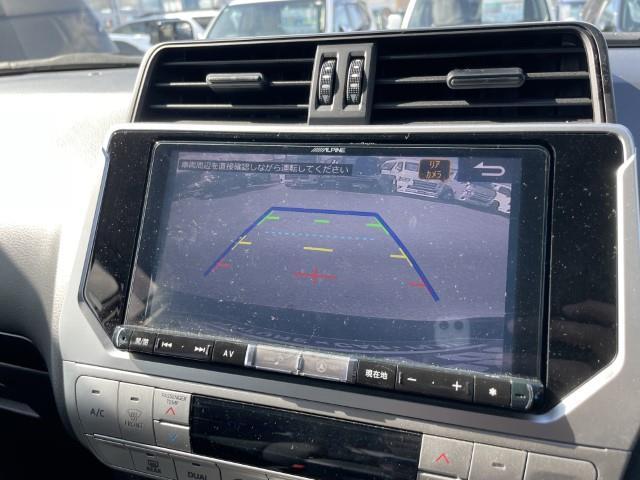 ランドクルーザープラド ＴＸ　アルパイン９インチナビ　フルセグＴＶ　社外２０インチアルミホイール　サンルーフ　バックカメラ　レーダークルーズコントロール　プリクラッシュセーフティ　ＬＥＤヘッドライト　ＥＴＣ　オートハイビーム（5枚目）