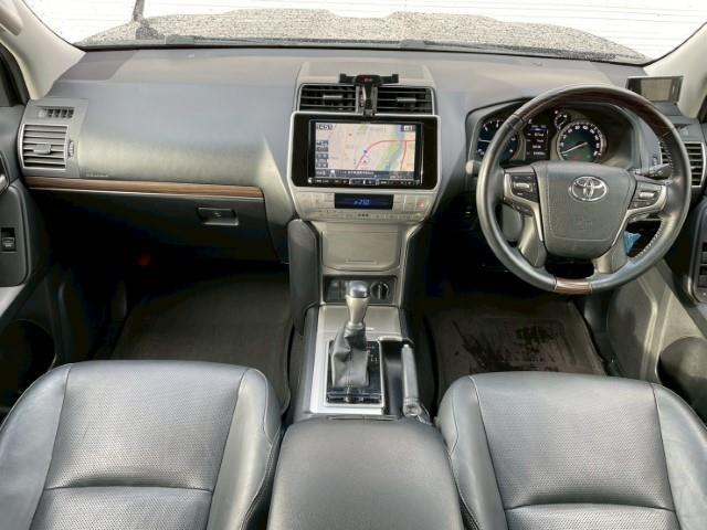 ランドクルーザープラド TX Lパッケージ アルパイン9インチSDナビ サンルーフ レーダークルーズコントロール シートヒーター ベンチレーション ステアリングリモコン ドライブレコーダー フルセグTV バックカメラ 衝突軽減ブレーキ(2枚目)