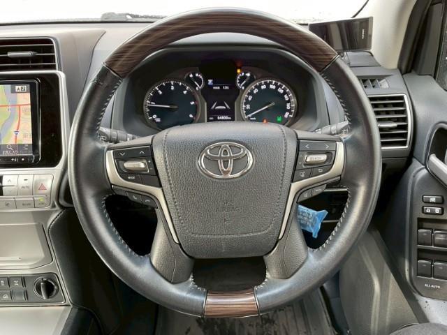 ランドクルーザープラド TX Lパッケージ アルパイン9インチSDナビ サンルーフ レーダークルーズコントロール シートヒーター ベンチレーション ステアリングリモコン ドライブレコーダー フルセグTV バックカメラ 衝突軽減ブレーキ(13枚目)