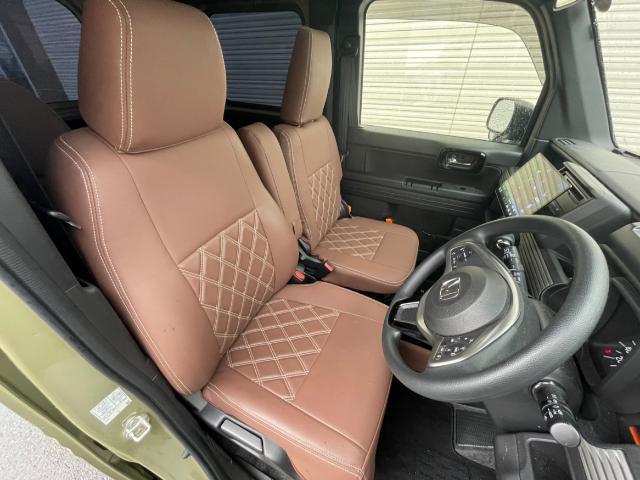 N-VAN+スタイル ファン 社外10インチフローティングナビ フルセグTV ルーフラック 純正エンジンスターター ブルバー シートカバー レーダークルーズコントロール 衝突軽減ブレーキ レーンキープアシスト LEDヘッドライト(15枚目)