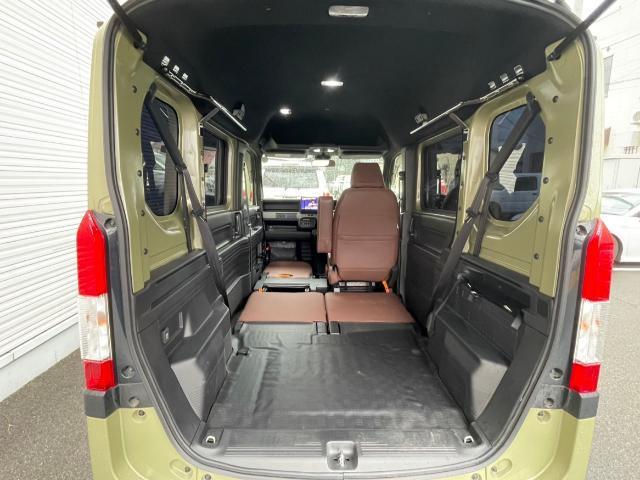 N-VAN+スタイル ファン 社外10インチフローティングナビ フルセグTV ルーフラック 純正エンジンスターター ブルバー シートカバー レーダークルーズコントロール 衝突軽減ブレーキ レーンキープアシスト LEDヘッドライト(24枚目)