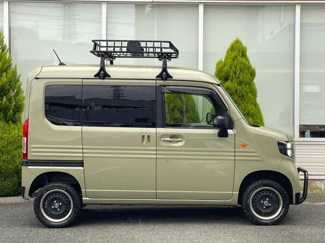 N-VAN+スタイル ファン 社外10インチフローティングナビ フルセグTV ルーフラック 純正エンジンスターター ブルバー シートカバー レーダークルーズコントロール 衝突軽減ブレーキ レーンキープアシスト LEDヘッドライト(33枚目)