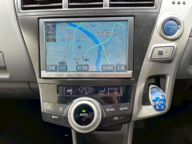 プリウスアルファ Ｓツーリングセレクション　純正ＨＤＤナビ　ステリモ　電格ミラー　フォグライト　寒冷地仕様　ヘッドライトウォッシャー　ＬＥＤヘッドライト　オートライト（3枚目）