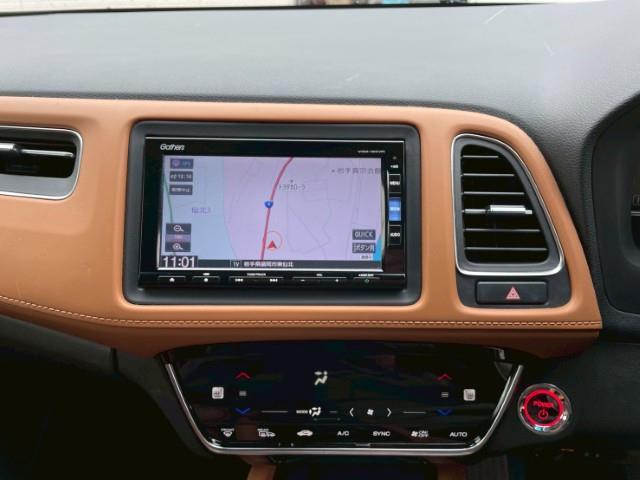ヴェゼル ハイブリッドＺ・ホンダセンシング　４ＷＤ　ホンダセンシング　純正ギャザズＳＤナビ　バックカメラ　レーダークルコン　ハーフレザーシート　前席シートヒーター　ＥＴＣ　ＵＳＢ入力端子　トラクションコントロール　レーンキープアシスト（3枚目）