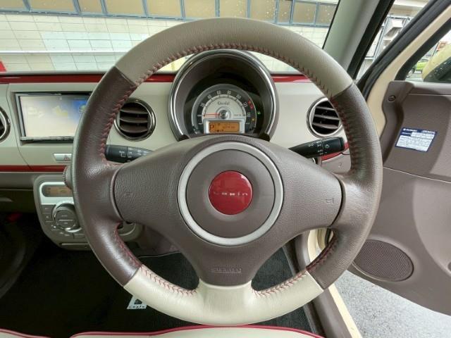 アルトラパンショコラ Ｘ　社外ＳＤナビ　電格ミラー　ＡＢＳ　オートライト　レザーシート　純正フロアマット　アイドリングストップ　ビルトインＥＴＣ（10枚目）