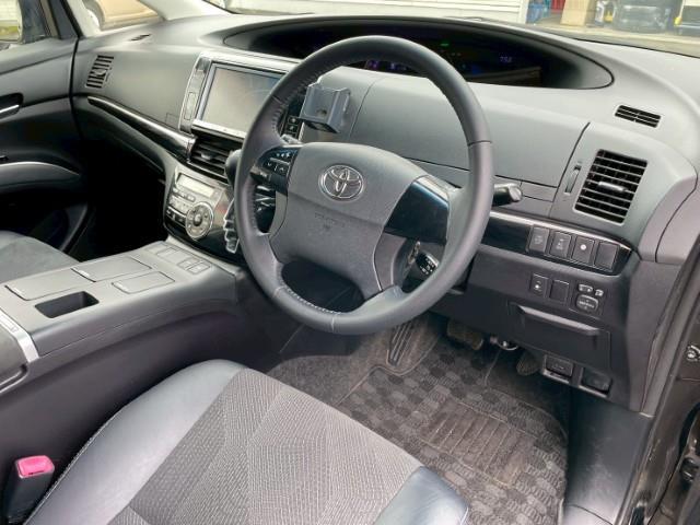 エスティマハイブリッド アエラス プレミアムエディション 純正HDDナビ ステアリングリモコン 電格ミラー フォグライト 純正フリップダウン オートライト 運転席パワーシート 社外フロアマット ETC(14枚目)