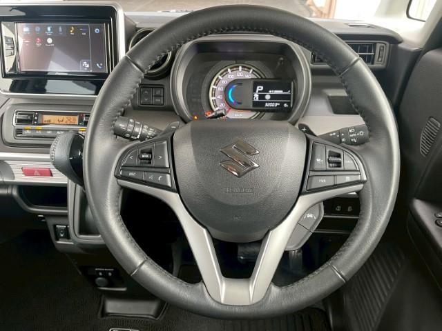 スペーシアギア ハイブリッドＸＺ　ターボ　４ＡＷ　ガルシア　シスコ　ＤＡＭＤ　ＮＯＭＡＤ　グリル＆ライトカウル　ＤＡＭＤ　ＮＯＭＡＤ　バンパーガーニッシュ　ハイビームアシスト　オートライト　ディスプレイオーディオ　ステアリングスイッチ（3枚目）