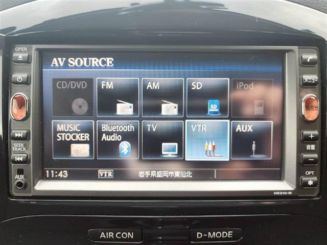 ジューク １６ＧＴ　ＦＯＵＲ　純正ナビＢＴ，ＣＤ，ＤＶＤ，ワンセグＴＶ　純正ドラレコ　バックカメラ　オートライト　オートダウンミラー　ＭＴモード付ＡＴ　オートエアコン　純正ＡＷ　ＥＴＣ（3枚目）