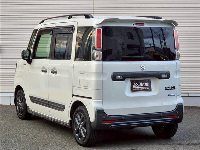 スペーシアギア ハイブリッドXZ ターボ 純正9インチナビ フルセグTV パドルシフト ステアリングリモコン フォグライト HUD 電動格納ミラー 前後ドライブレコーダー 全方位カメラ レーダークルーズコントロール 両側パワースライドドア(35枚目)