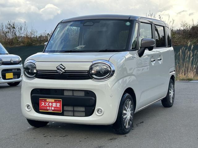 ワゴンＲスマイル ＨＹＢＲＩＤ　Ｘ　４ＷＤ　純正ナビ　全方位カメラ　コネクト　オートライト　スライドドア　純正ナビ　プッシュスタート　シートヒーター　オートエアコン　スズキセーフティーサポート　４ＷＤ　衝突被害軽減システム　アイドリングストップ　横滑り防止機能　衝突安全ボディ（7枚目）