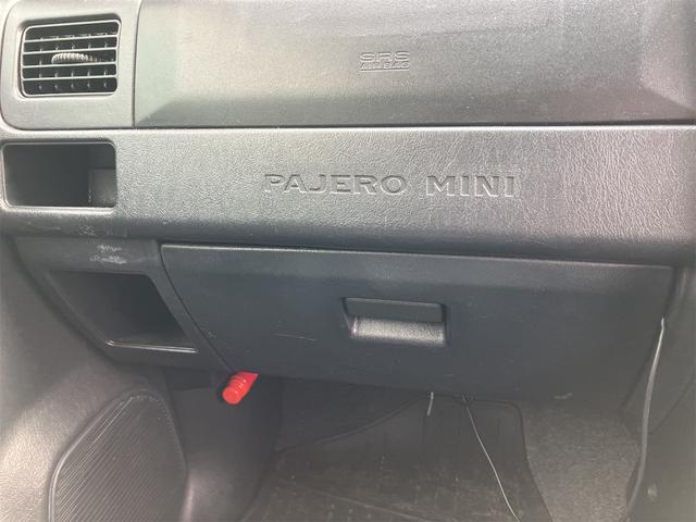 パジェロミニ VR 4WD ETC キーレスエントリー 電動格納ミラー AT ABS ルーフレール アルミホイール 衝突安全ボディ エアコン パワーステアリング パワーウィンドウ(34枚目)